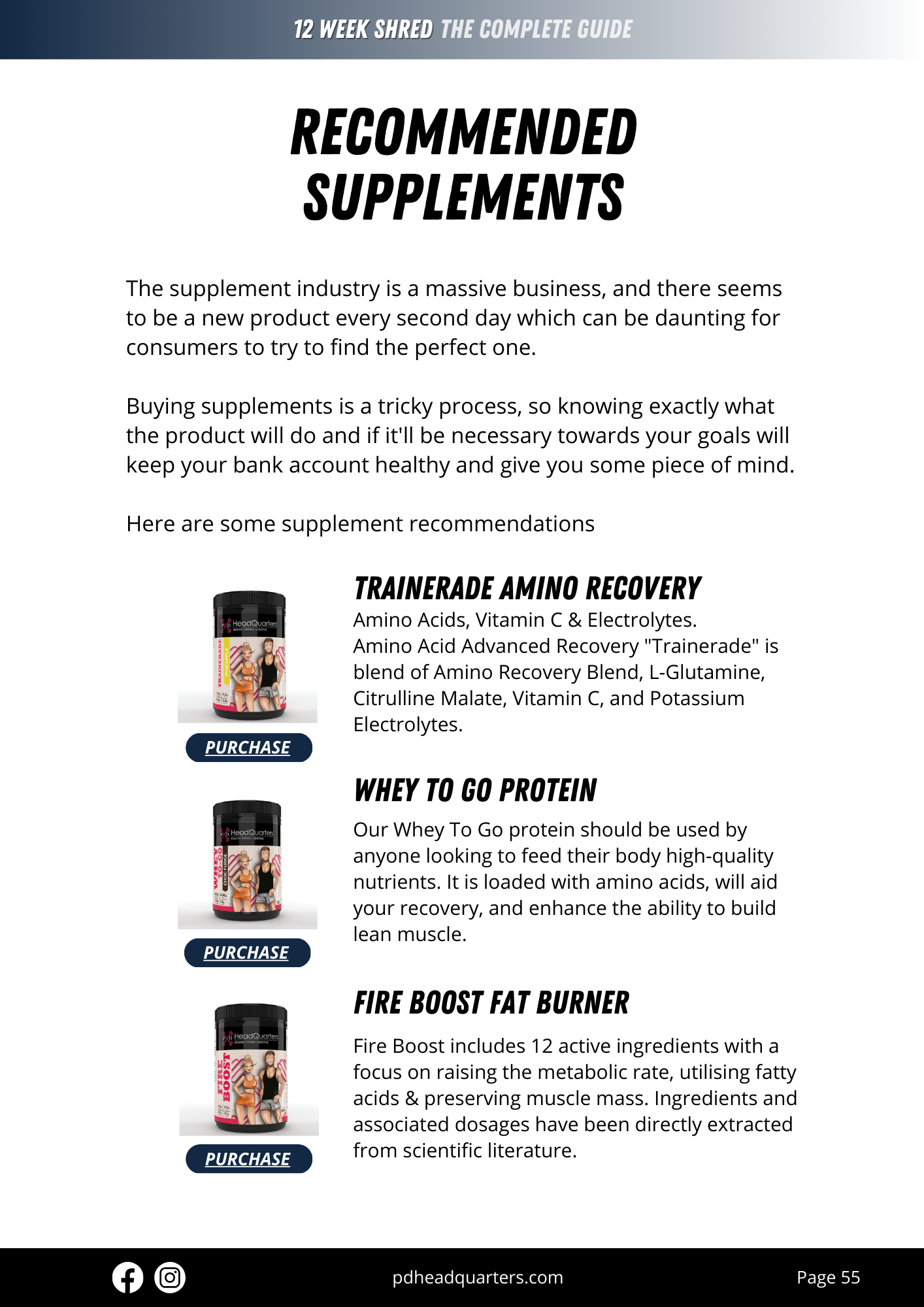 PD HeadQuarters 12 Week Shred | The Complete Guide For Men